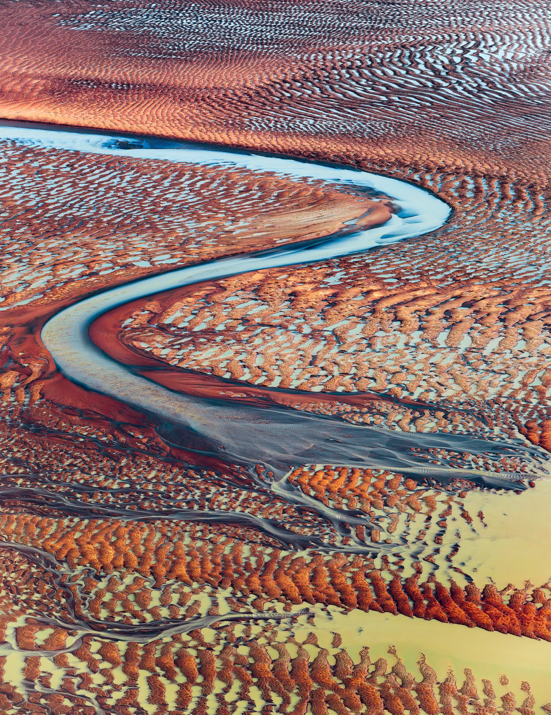 The Serpent, aerial photograph of Derby, Kimberley, Western Australia by Scott Jon